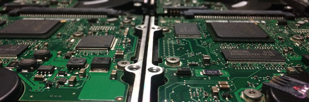 Poškozená vnější elektronika pevného disku