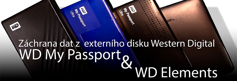 Záchrana dat z externího disku WD My Passport & WD Elements